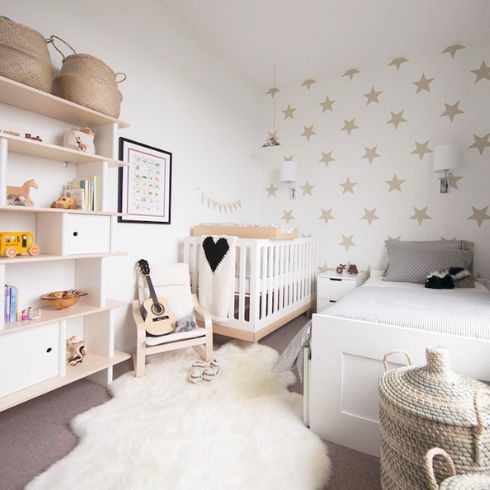 Star Power Soft nursery and toddler room with stars on the wall