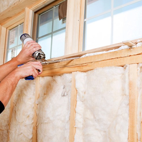Insulation is Key Home insulation beneath a basement window