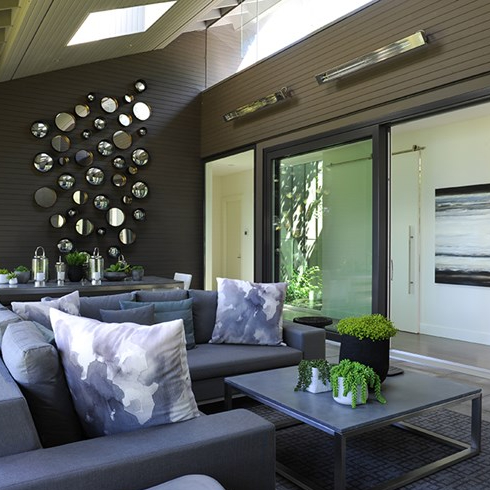 Install Skylights Skylights in a renovated open-concept living room