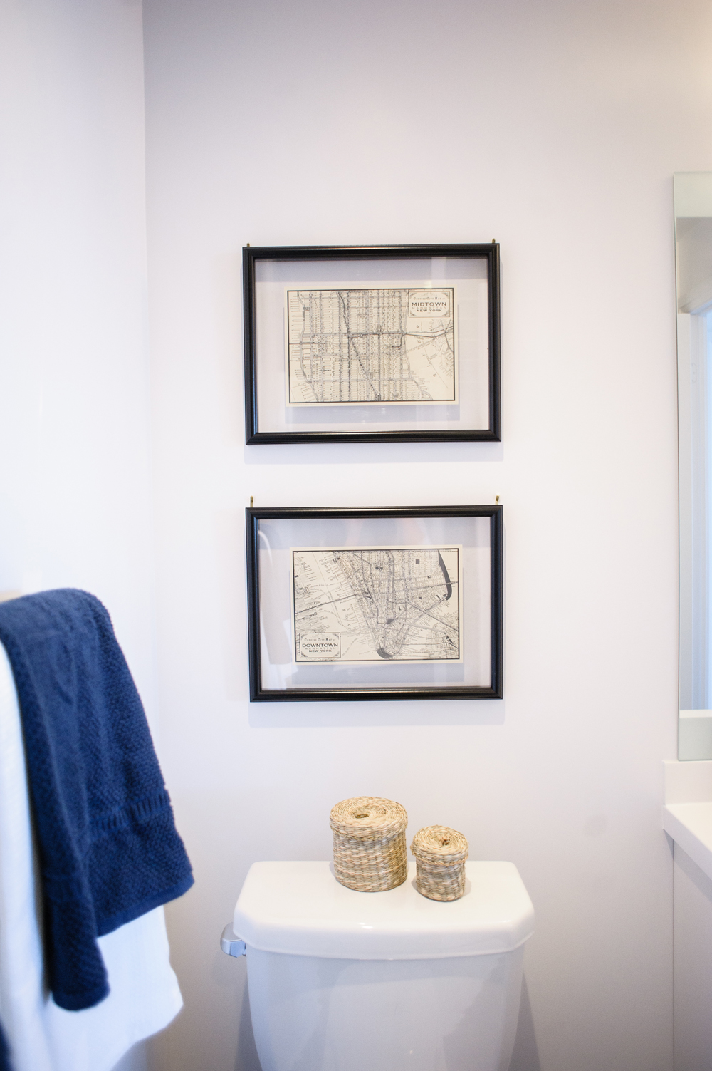 Old Meets New Vintage prints in floating frames