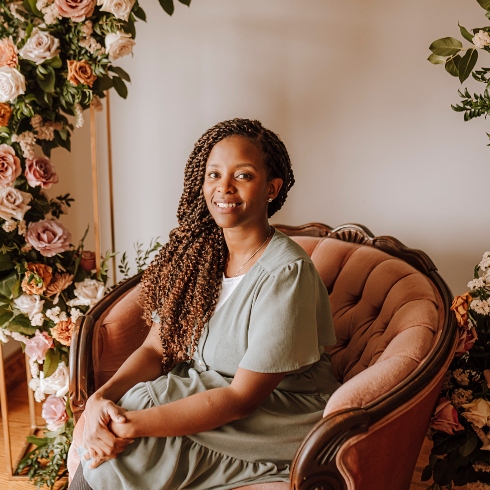 Little Buds & Posies Angela Ferguson of Little Buds and Posies floral design studio